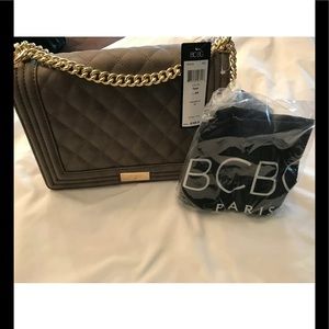 Women’s BCBG Paris quilted chain shoulder bag new